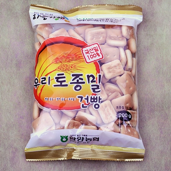 [하늘가애] 안전한 먹거리 전문 함양농협 토종밀건빵 200g*3